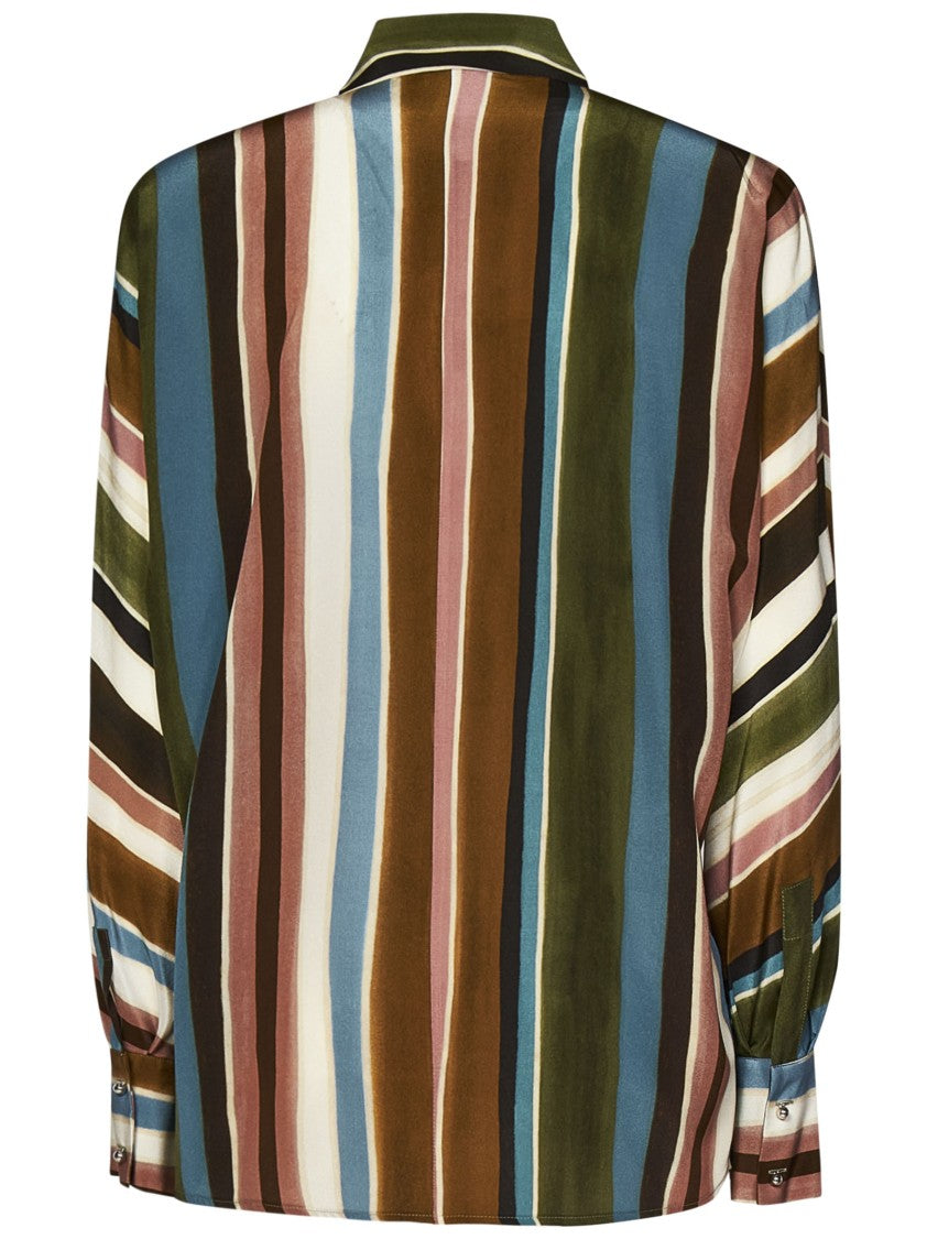 Max Mara Ivory Silk Crêpe De Chine Shirt
