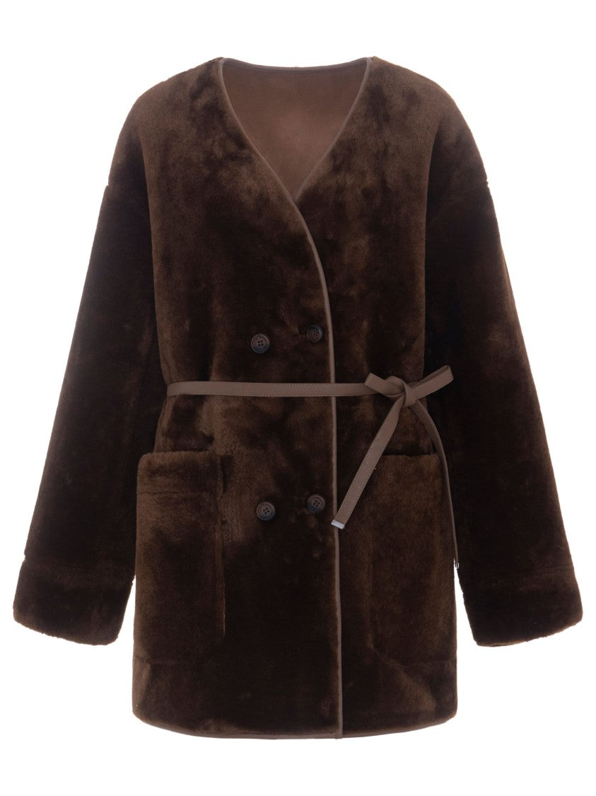 Urbancode Plush Reversible Jacket With Double-Breasted Closure And Cuffed Sleeves