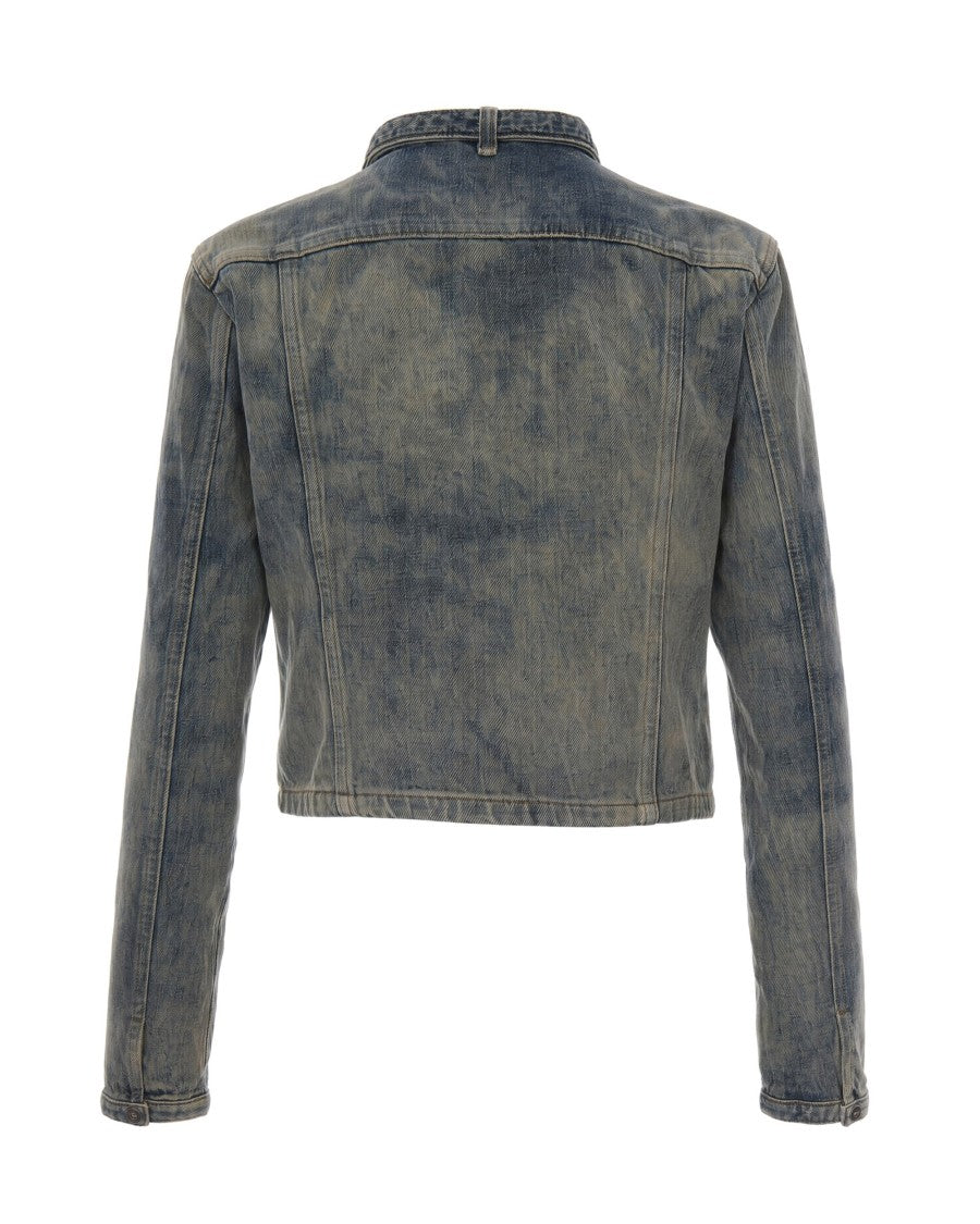 Diesel Washed Vintage Denim Biker Jacket