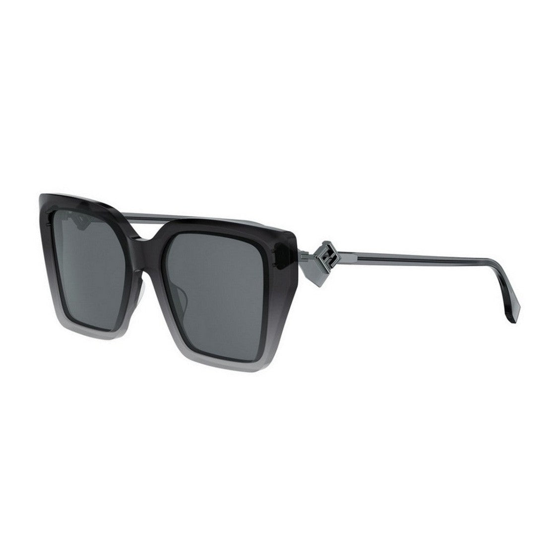 Fendi Grey Ff Diamonds Fe40161i Acetate Square Sunglasses
