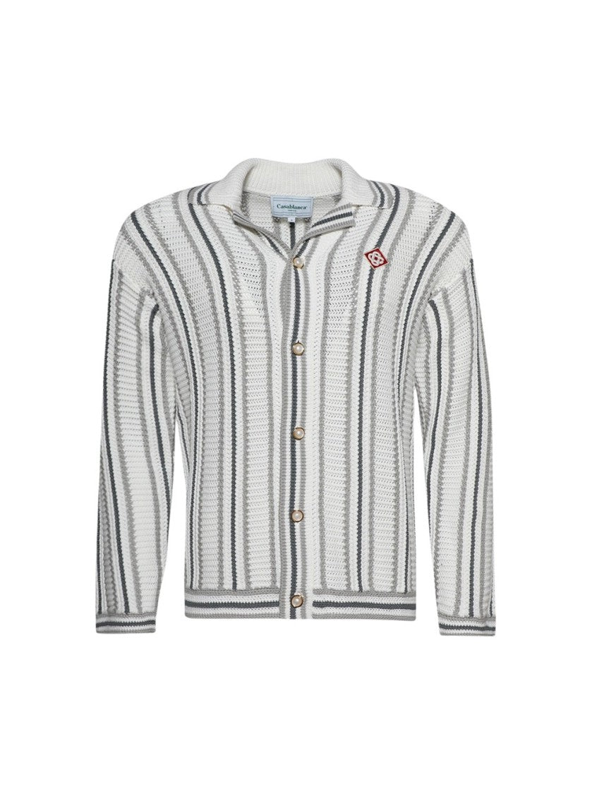 Casablanca Crochet Textured Shirt