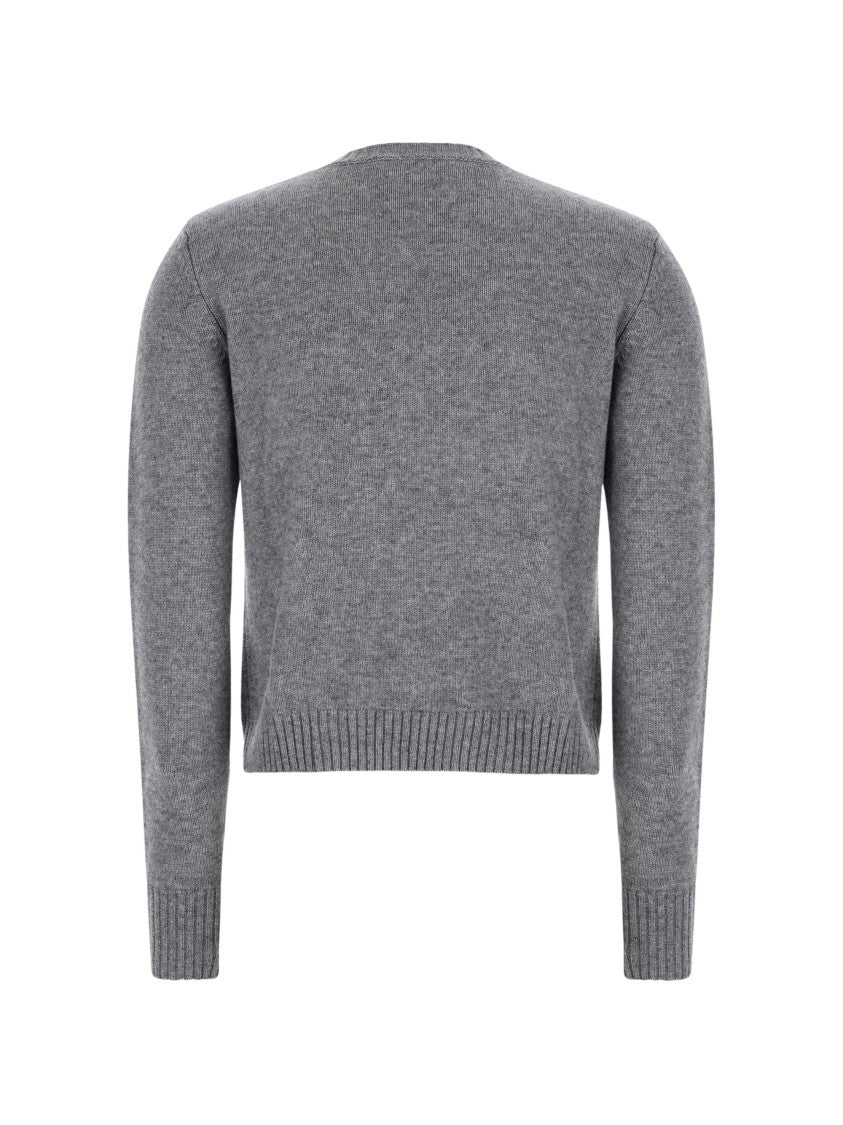 Max Mara Argyle Intarsia Knit Crewneck Sweater