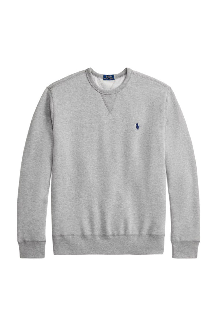 Polo Ralph Lauren Heather Grey Crew-Neck Sweatshirt