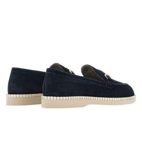 Hogan Low Blue Moccasin
