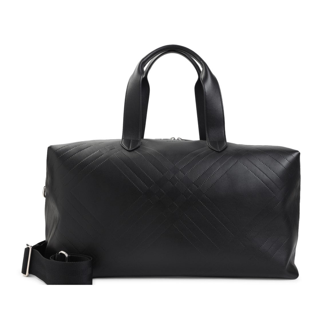 Burberry Structured Leather Travel Bag