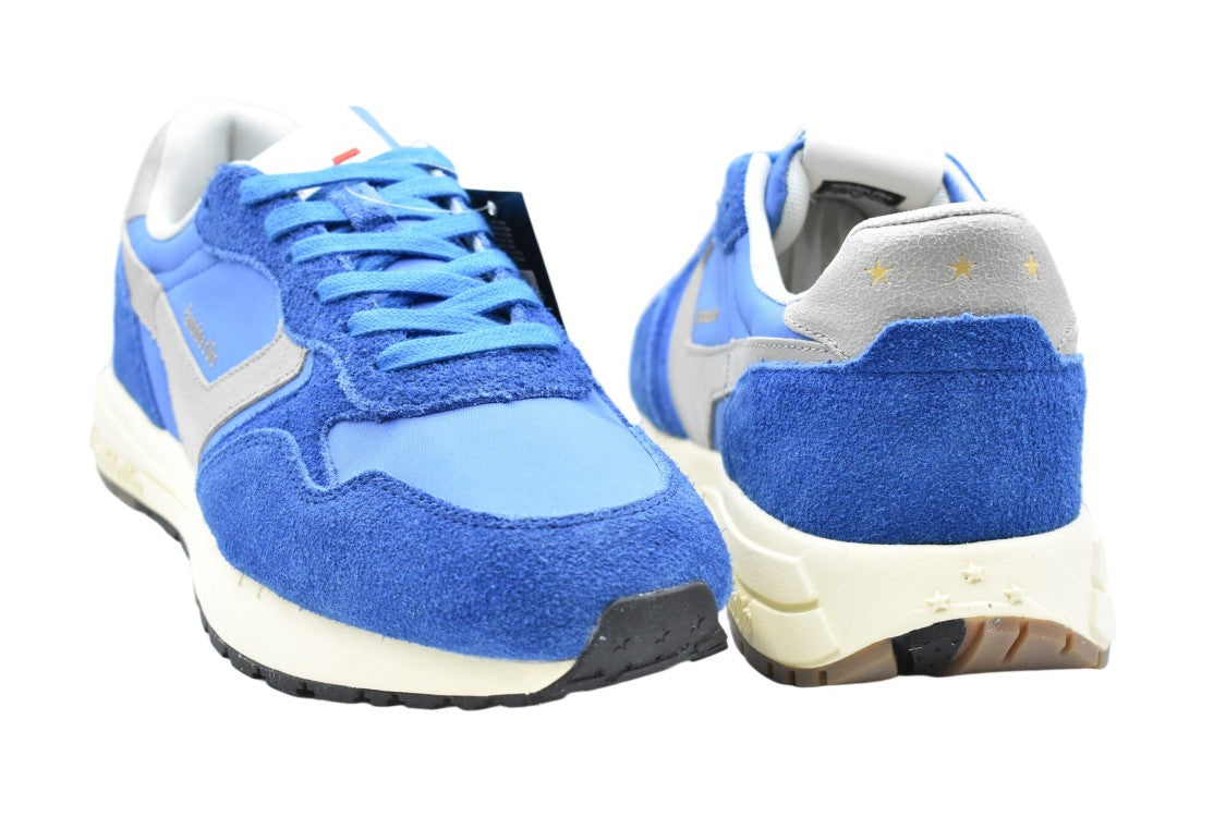 Pantofola D'oro Blue Grey Laced Comfort Versatile Low Shoes