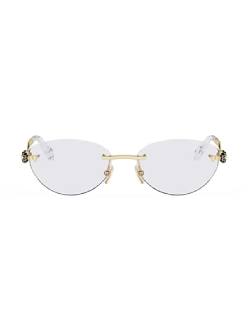 Bulgari Gold Bv50072u Rimless Oval Frames
