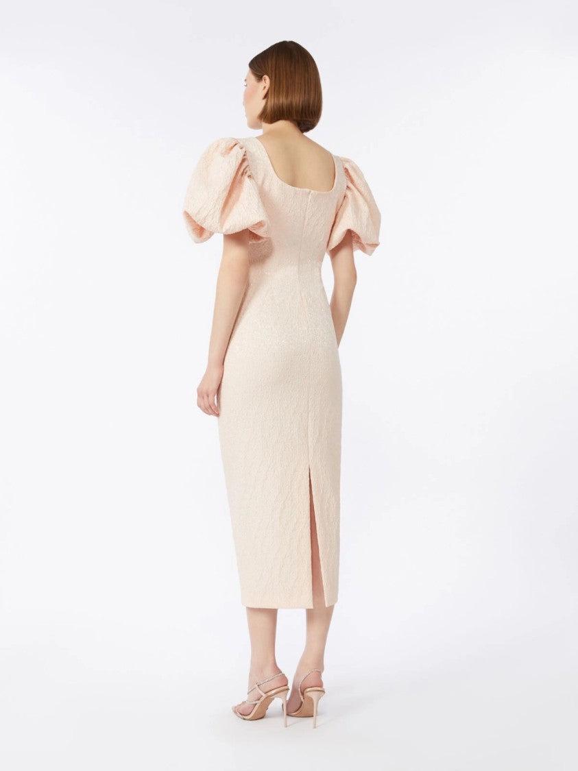 Max Mara Fitted Midi Dress With Textured Fabric