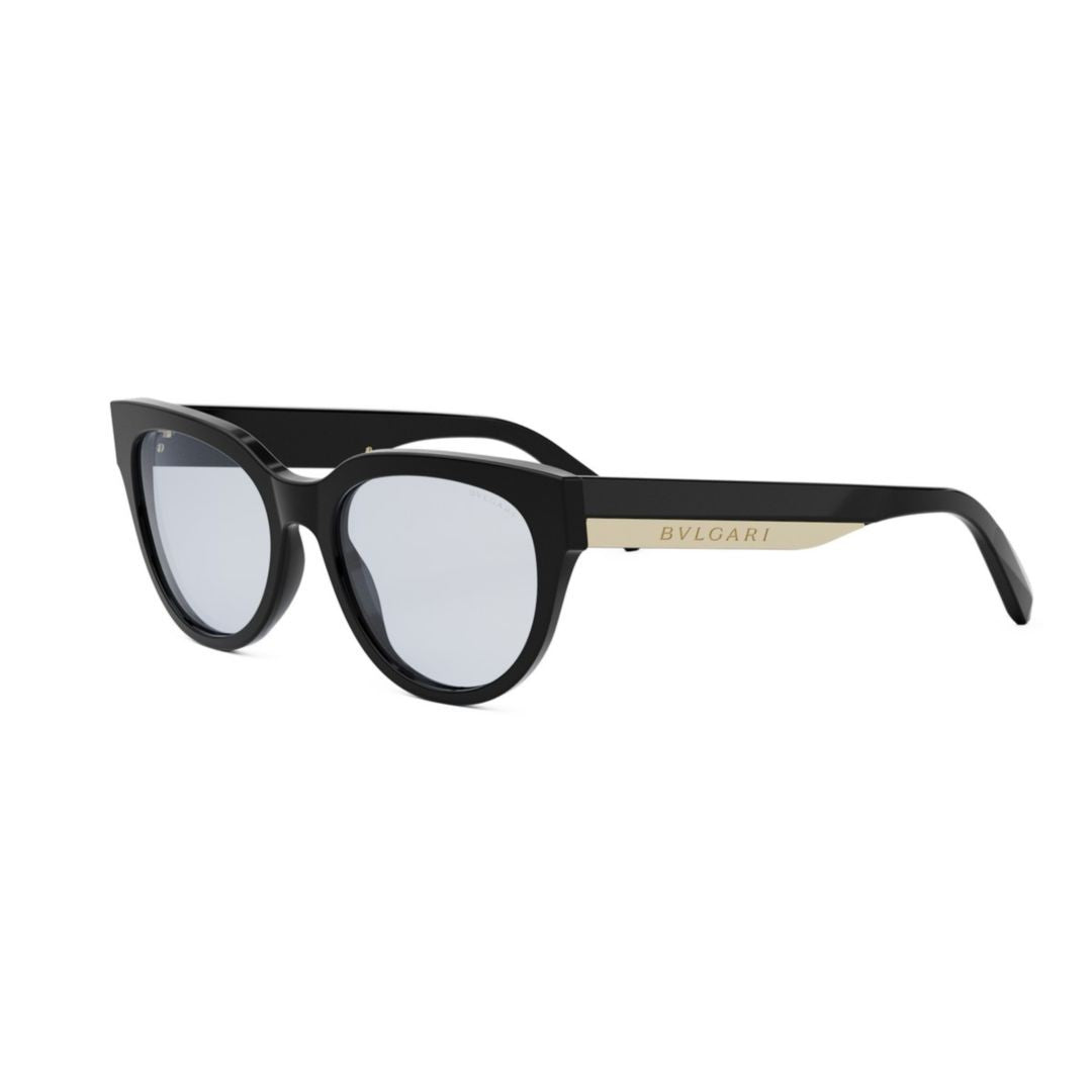 Bulgari Bv50031i Oversized Black Cat-Eye Sunglasses