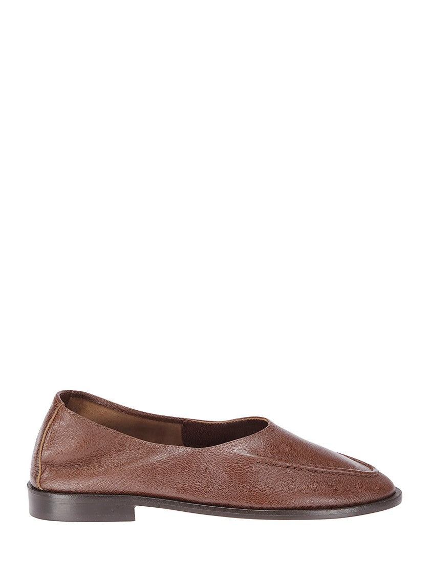 Hereu Soft Brown Leather Ballerinas