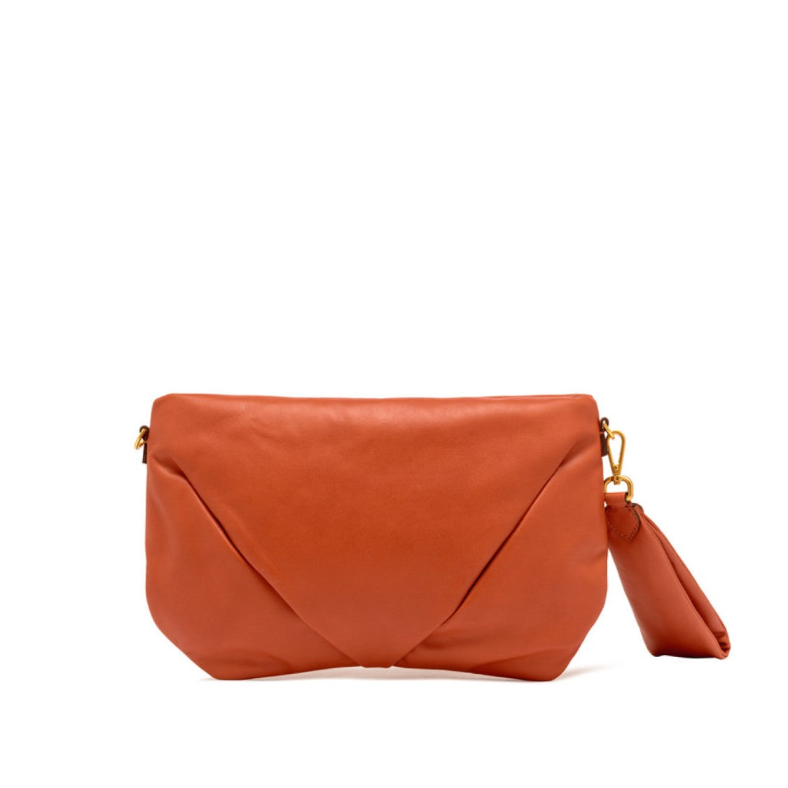 Gianni Chiarini Allegra Shoulder Bag In Coral Leather