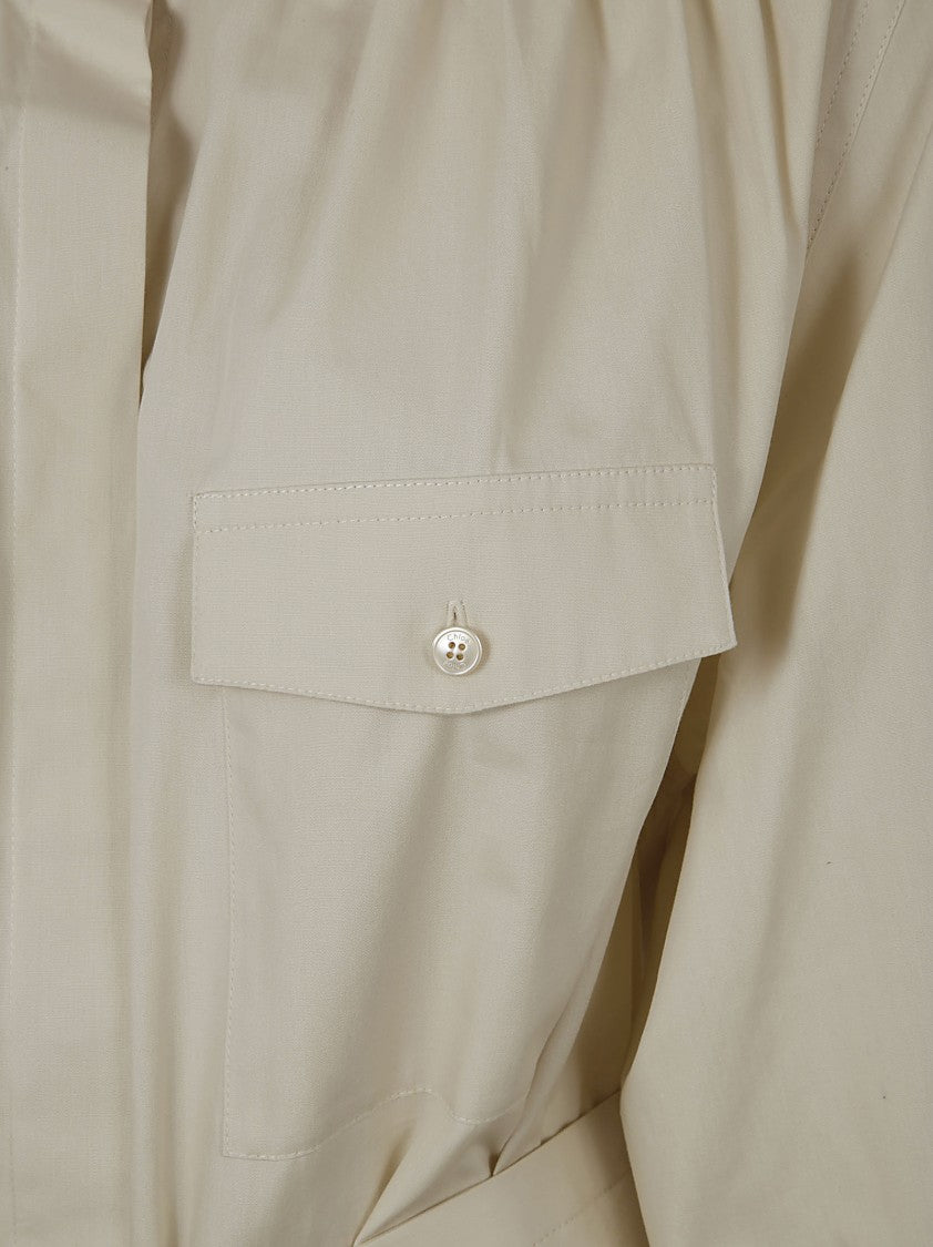 Chloé Tailored Button-Down Dress With Cinched Waist