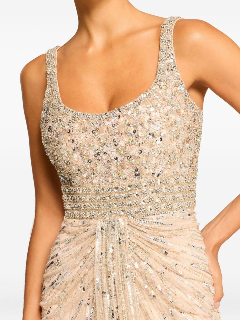 Jenny Packham Intricately Embellished Floor-Length Evening Dress