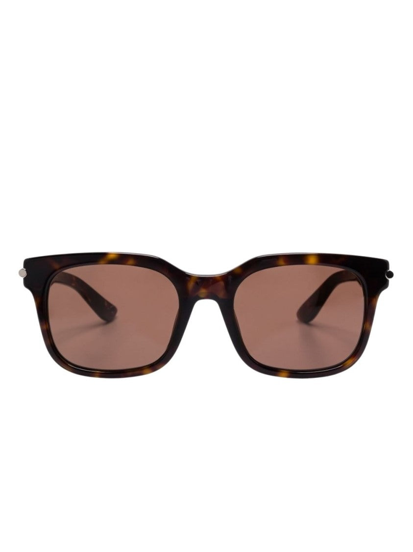 Alexander Mcqueen Oversized Tortoiseshell Alexander Mcqueen Sunglasses