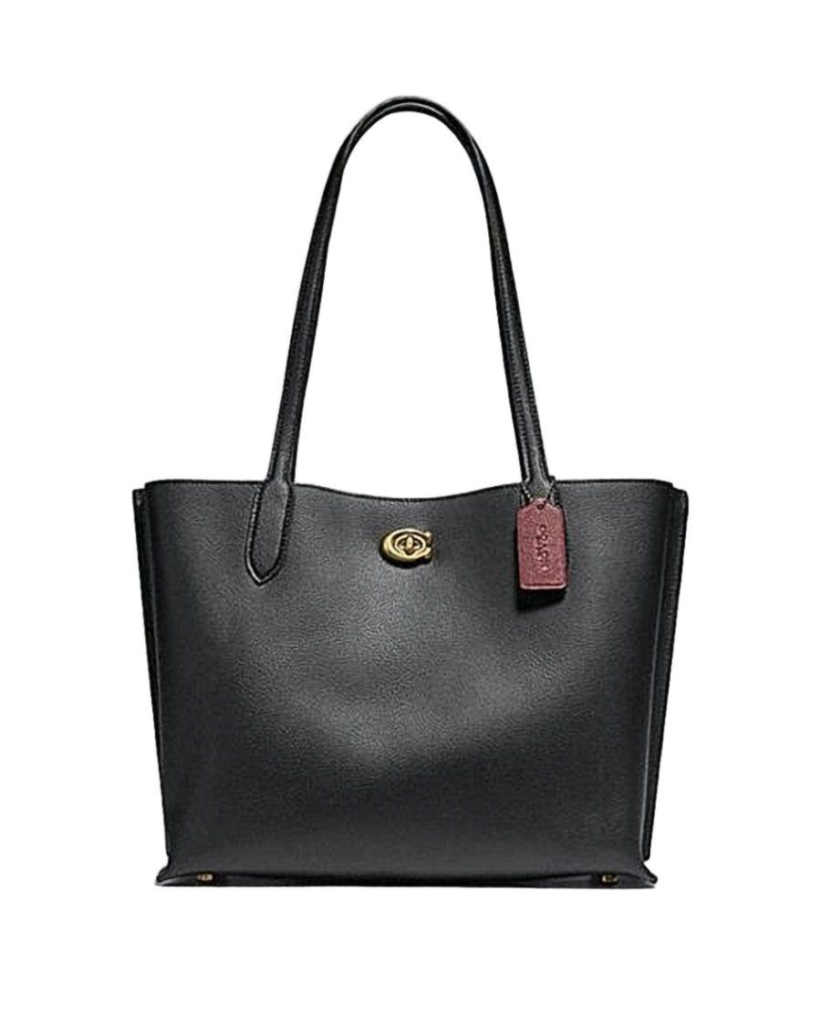 Coach Structured Pebbled Leather Tote Bag
