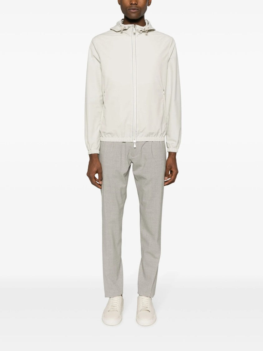 Eleventy Tailored Fit Neutral Textured Pattern Trousers