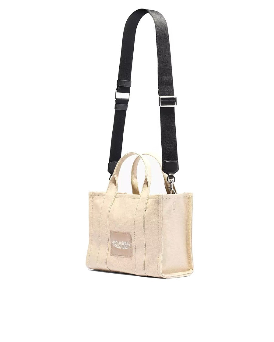 Marc Jacobs Textured Cotton Canvas Small Tote Bag With Adjustable Strap