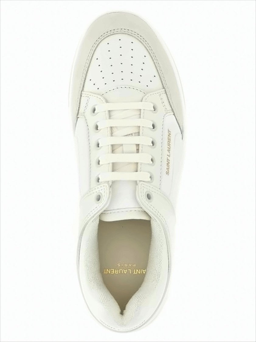 Saint Laurent Low-Top Sneakers With Gold Lettering