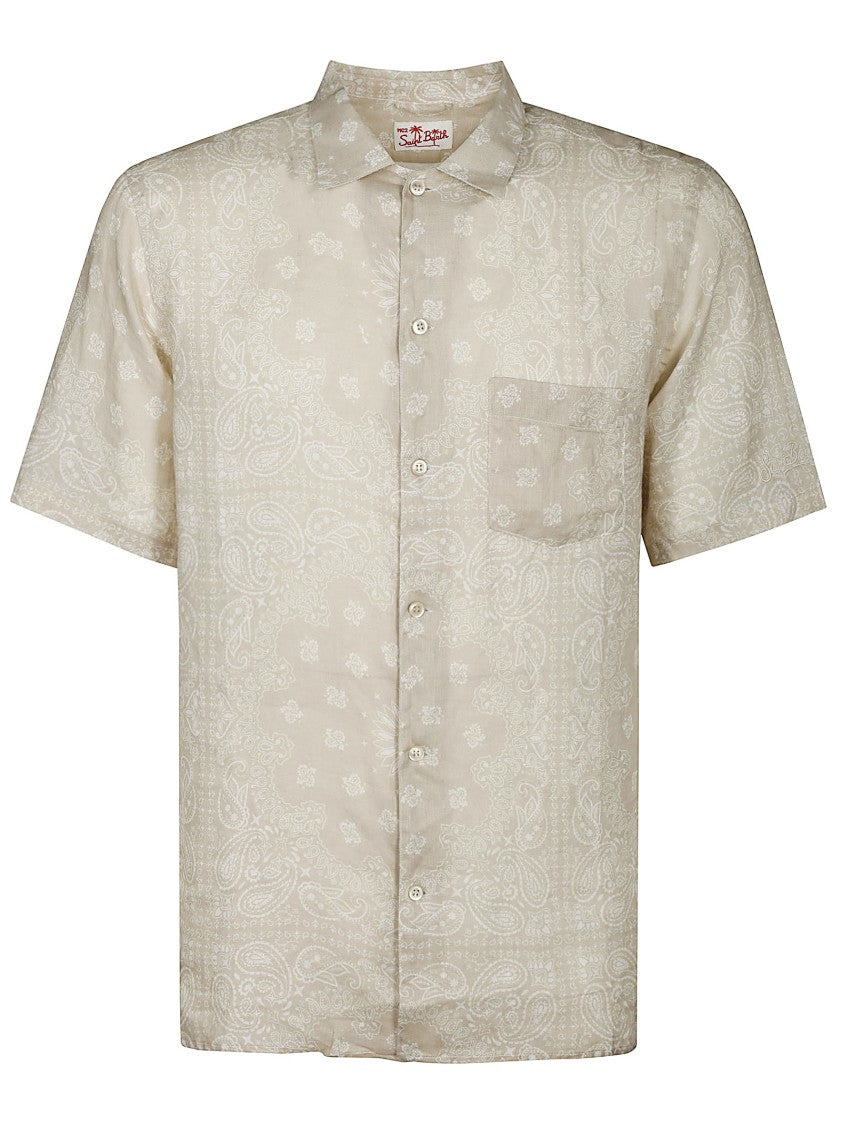 Mc2 Saint Barth Linen Short Sleeve Shirt