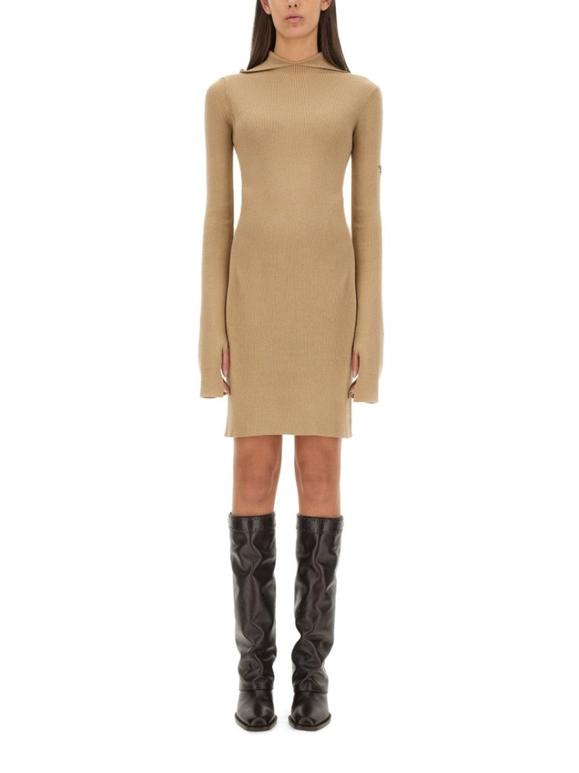 Fendi Slim-Fit Wool And Silk Dress