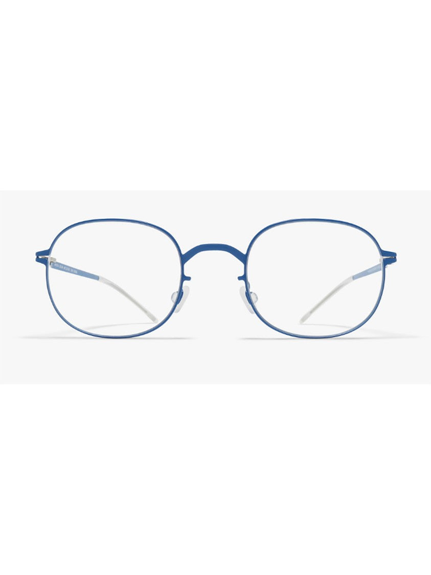 Mykita Solea Minimalist Blue Oval Sunglasses