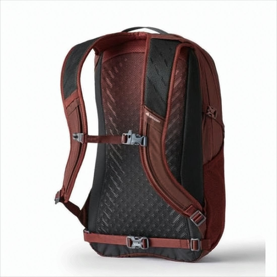 Gregory Structured Backpack With Deep Reddish-Brown Nylon Exterior