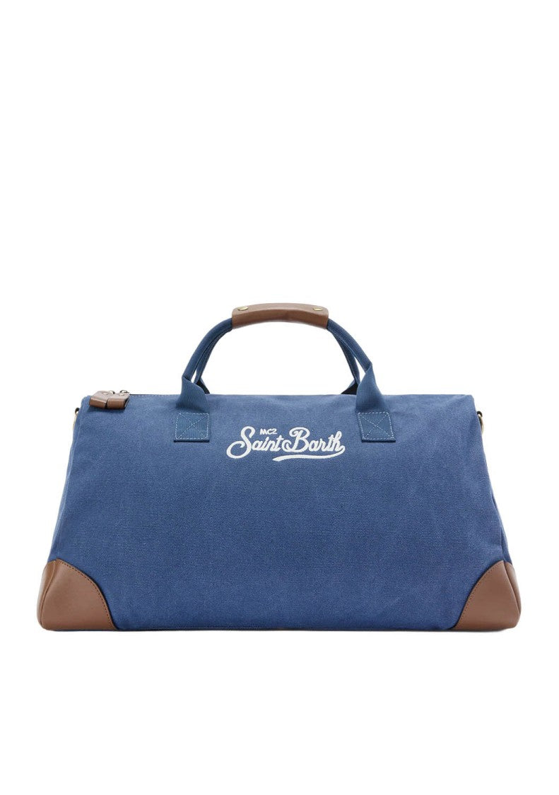 Mc2 Saint Barth Spacious Duffle Bag With Leather Accents