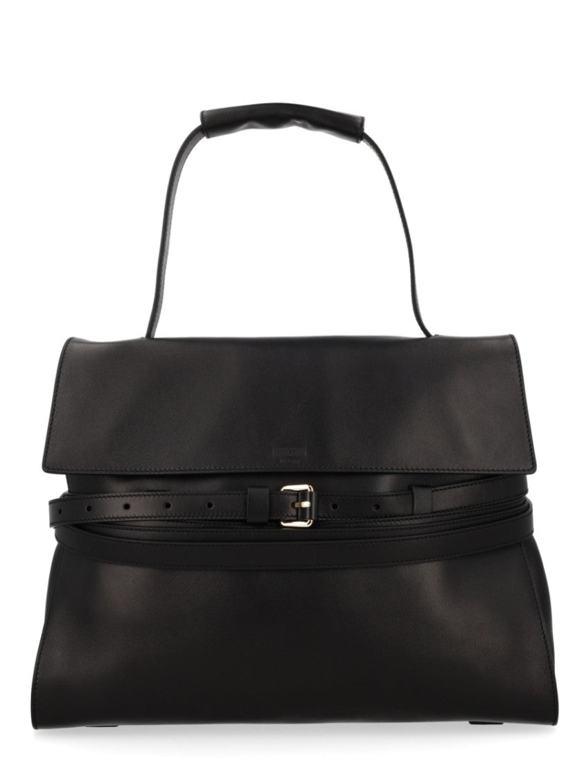 Moschino Tie Me Medium Buckle Handbag