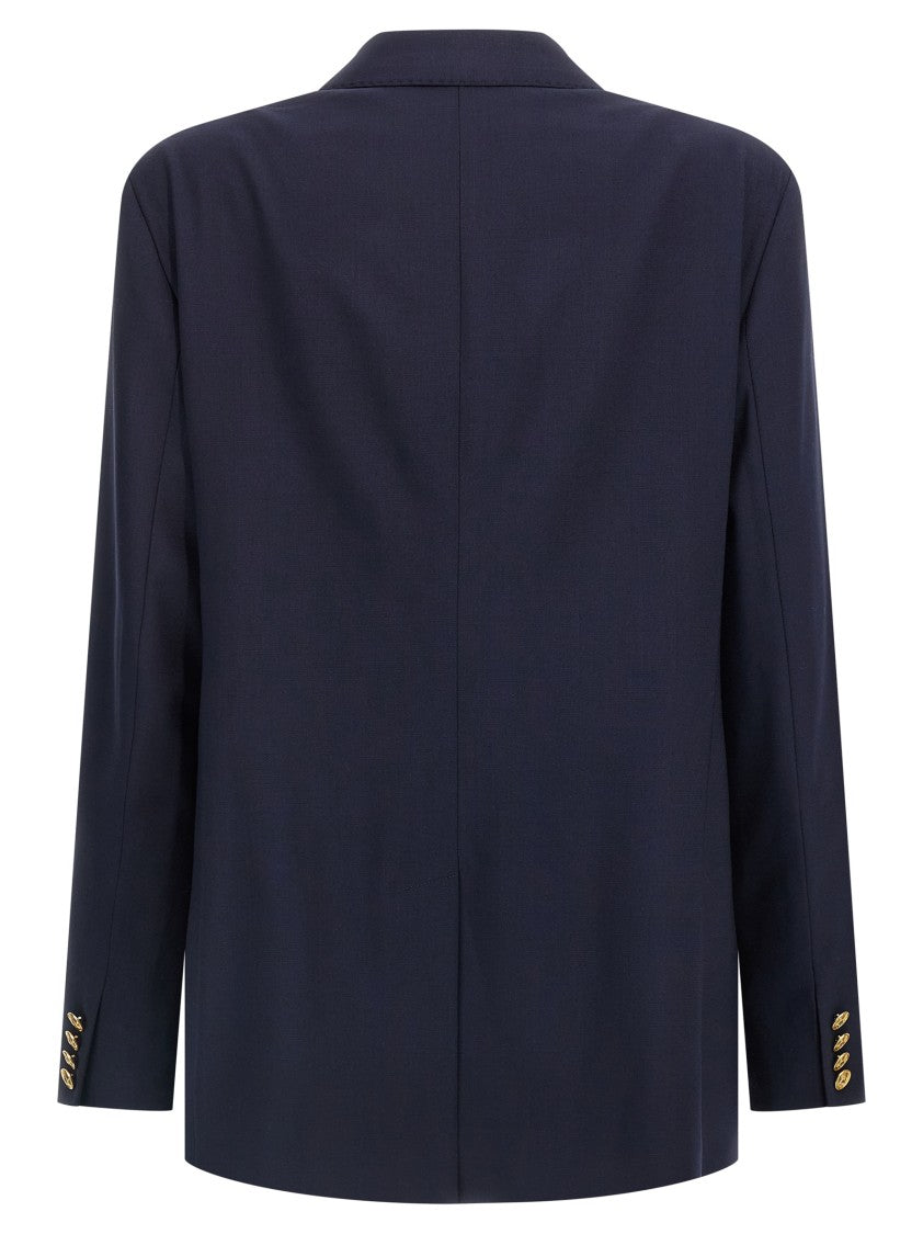 Polo Ralph Lauren Double-Breasted Stretch Wool Crêpe Blazer