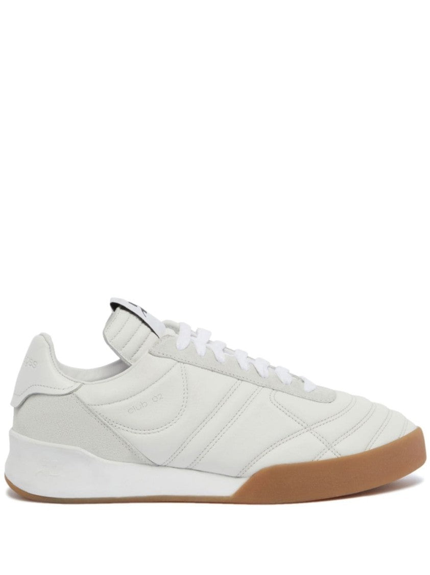 Courrèges Calf Leather Low-Top Sneakers