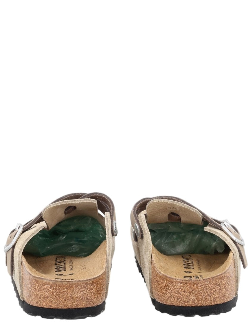 Birkenstock Beige Soft Suede Adjustable Strap Sandals