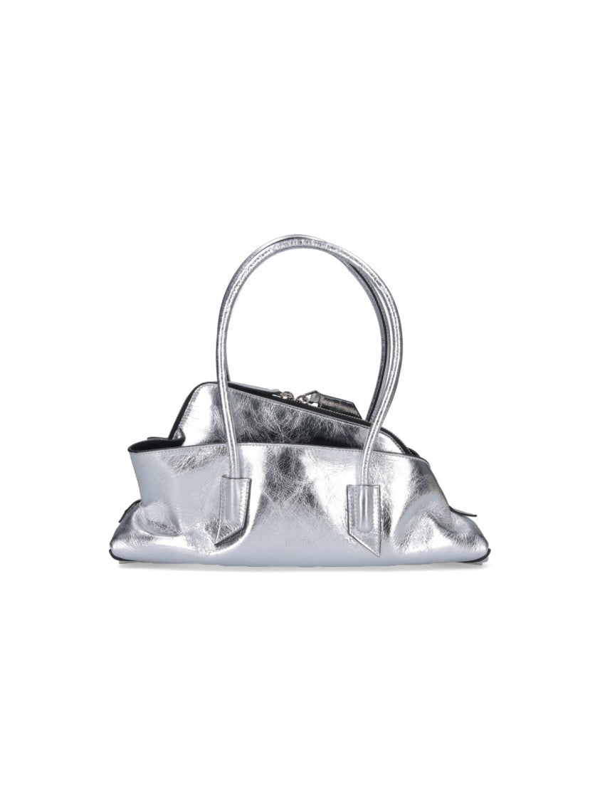 The Attico Small Handbag "La Passeggiata" – Silver