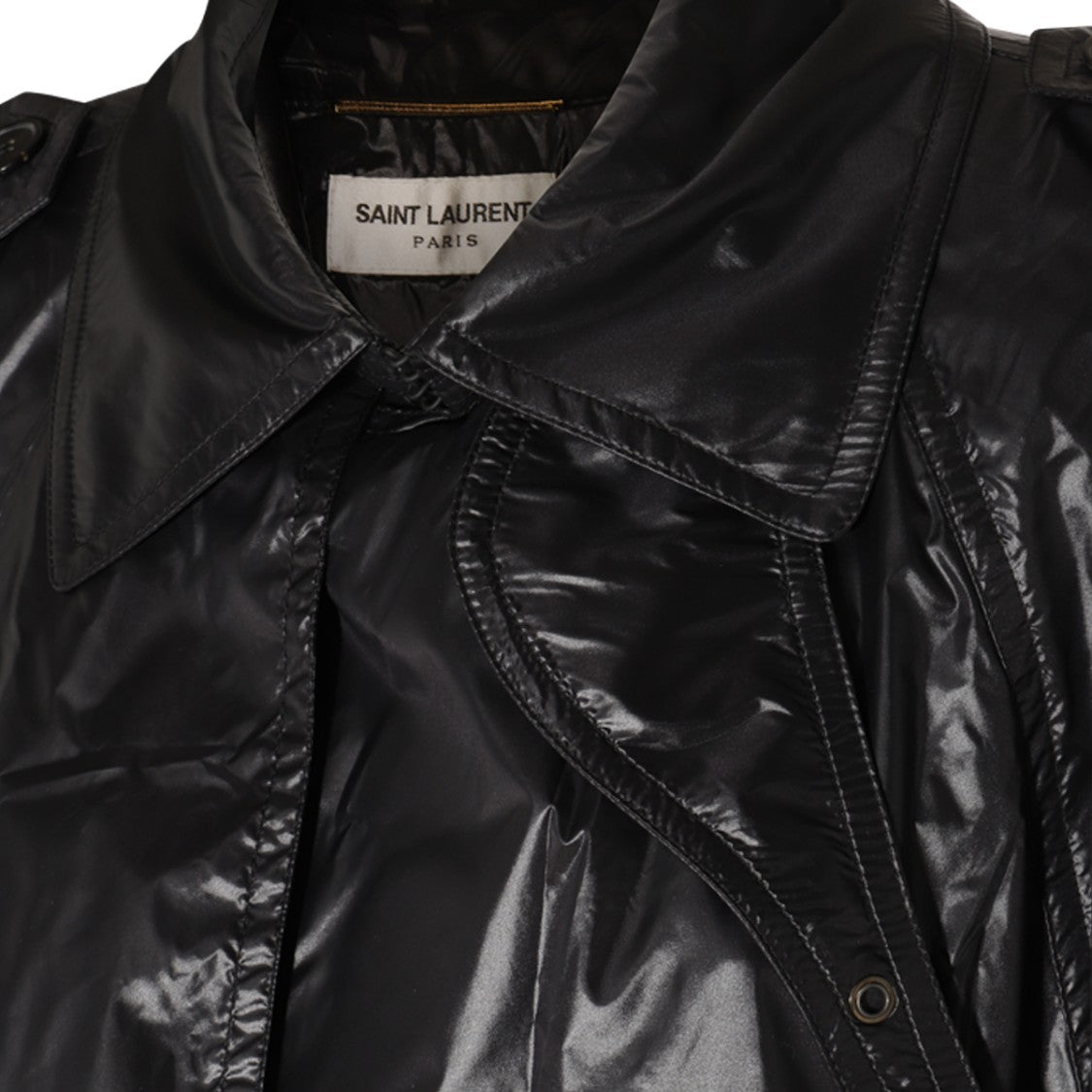 Saint Laurent Black Rainy Cape Jacket