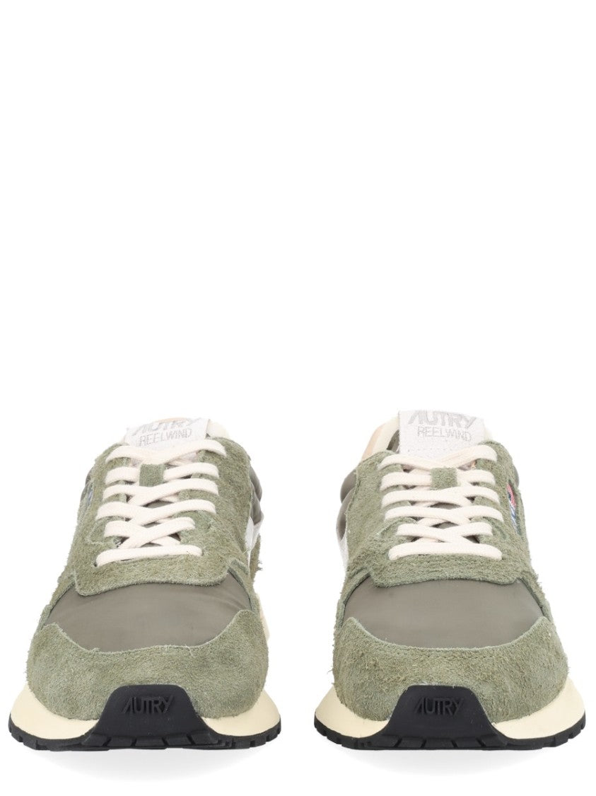 Autry Reelwind Low Suede-Blend Low-Top Sneakers