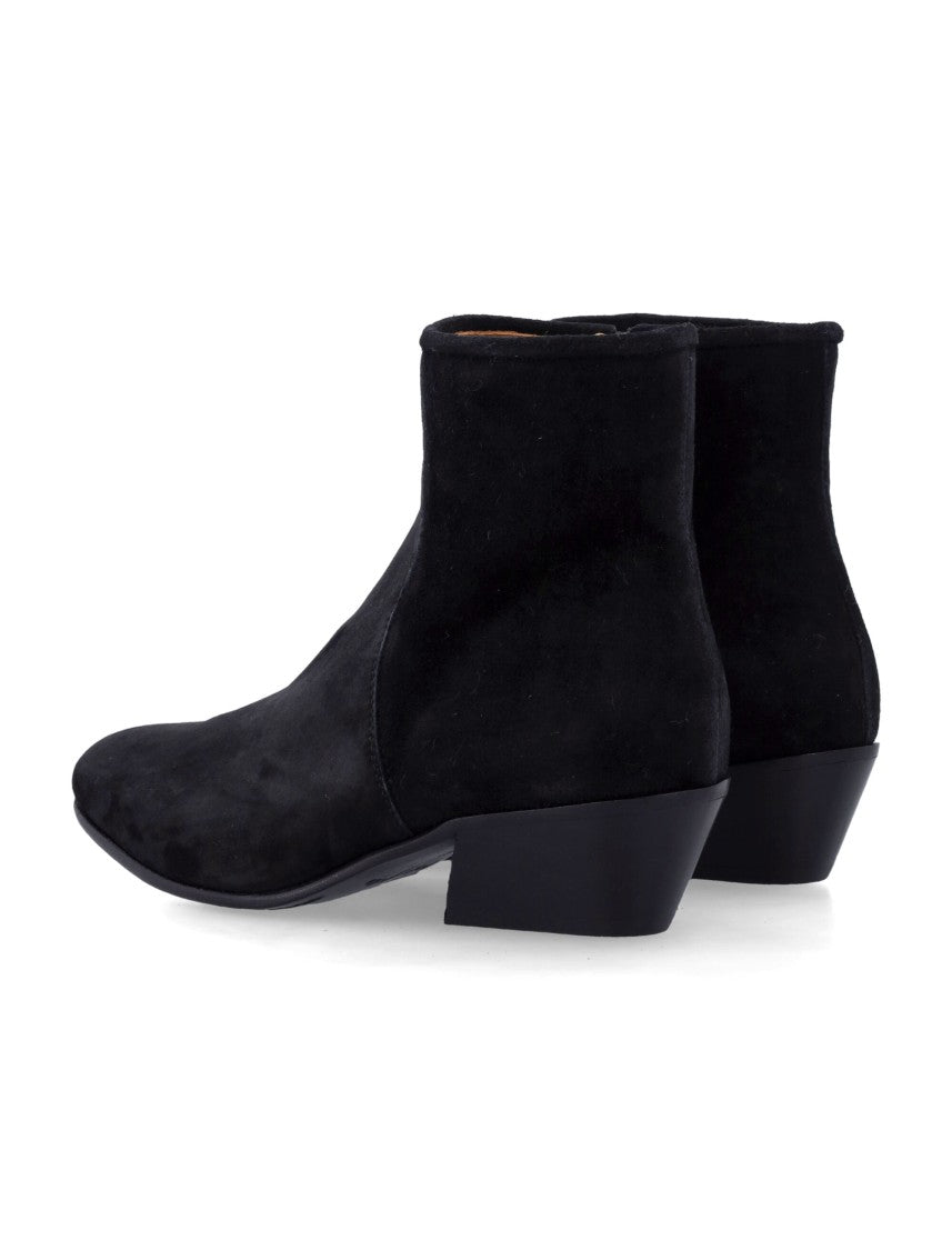Pedro Garcia Halana Pointed-Toe Block Heel Ankle Boots