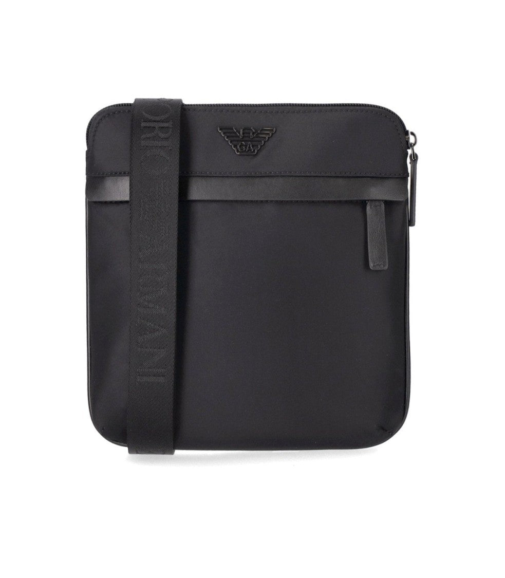 Emporio Armani Black Nylon Crossbody Bag