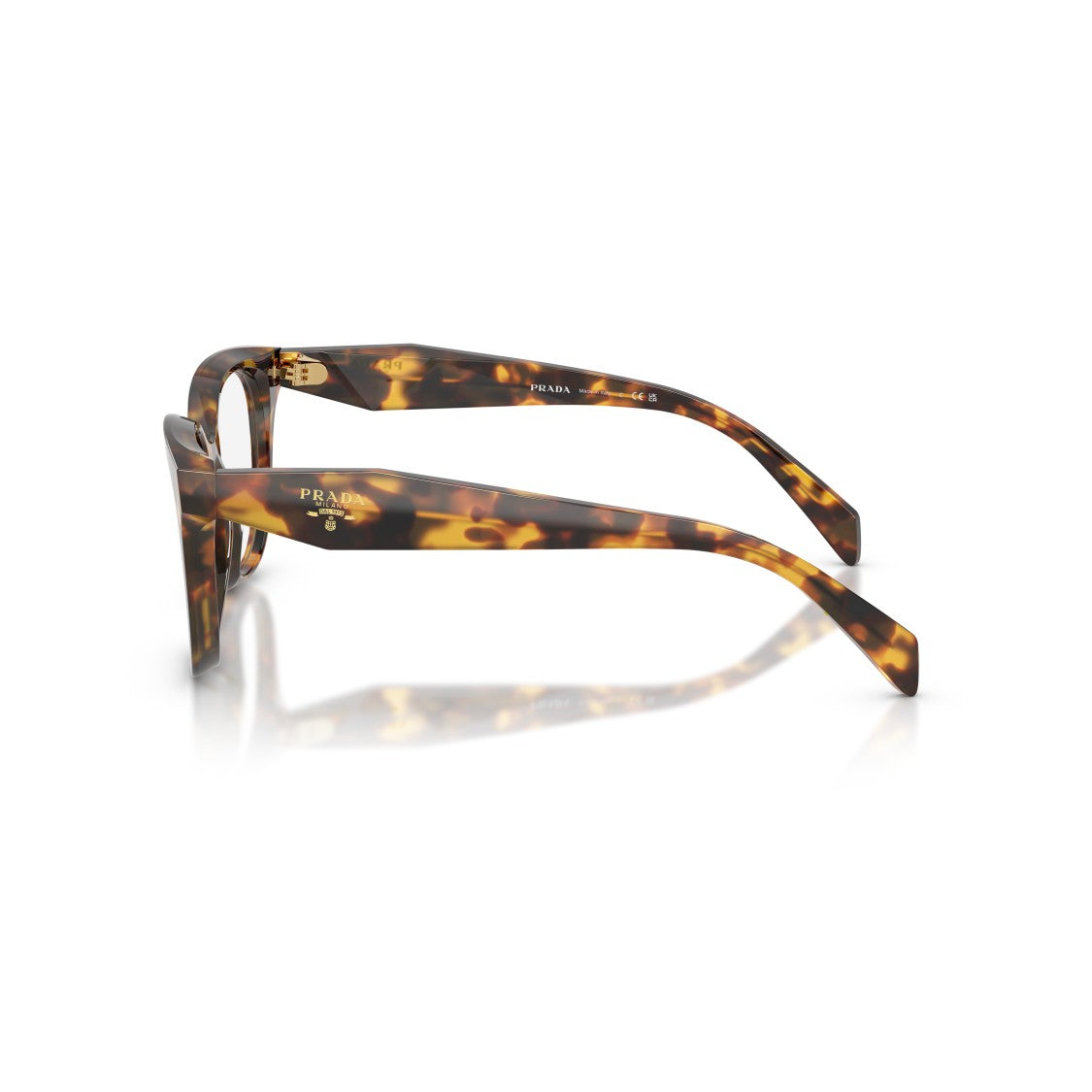 Prada 0Pr C11v Classic Tortoiseshell Square Frame Eyeglasses