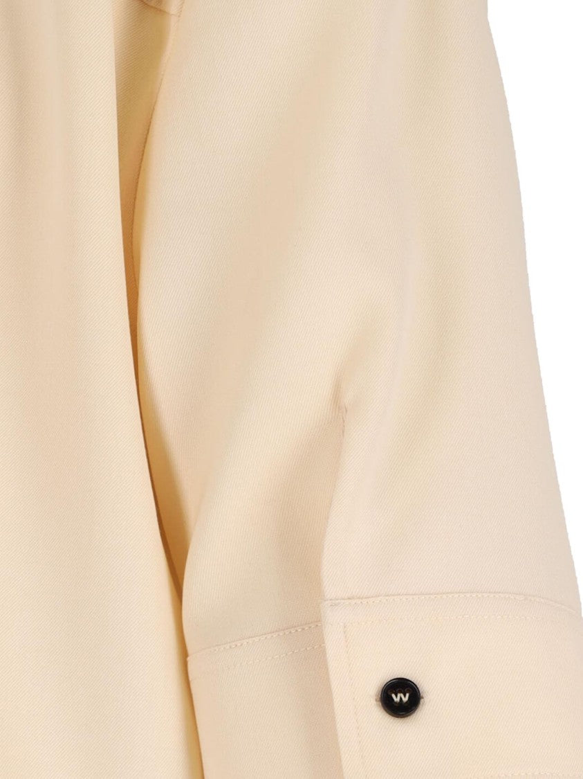 Jil Sander Midi Chemisier Dress – Cream