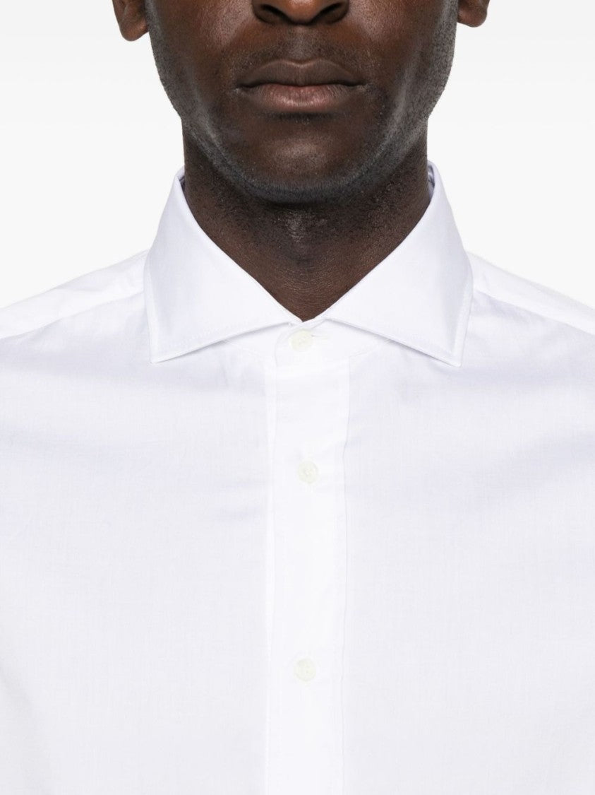 Brunello Cucinelli Crisp White Button-Down Shirt With Structured Collar