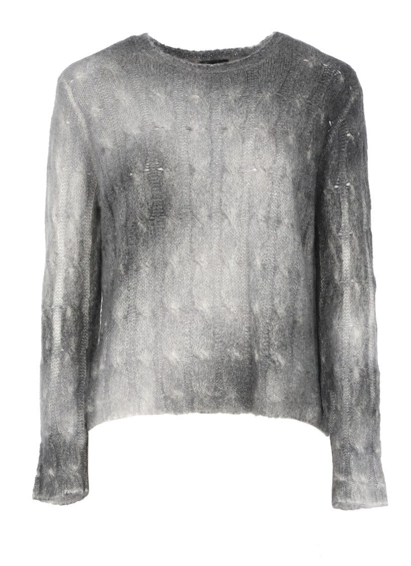 Avant Toi Grey Woven Cashmere Sweater