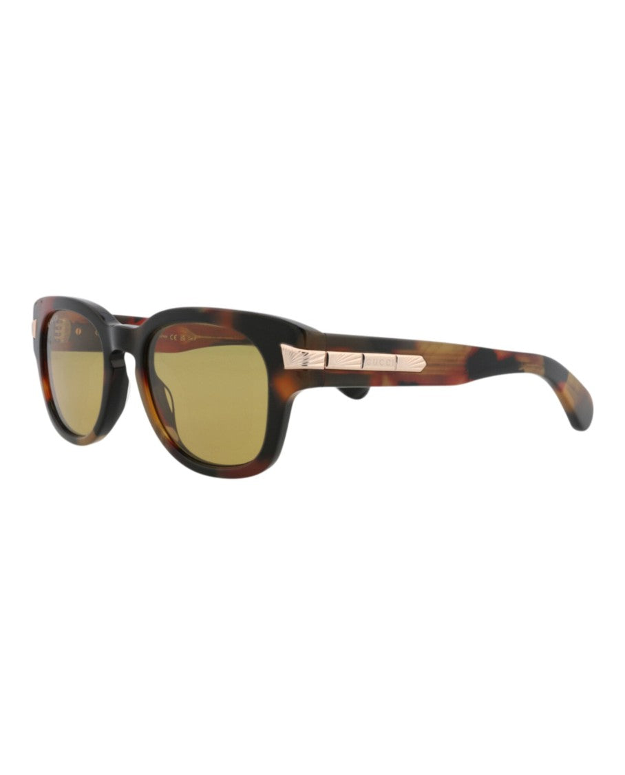 Gucci Round-Frame Recycled Acetate Sunglasses