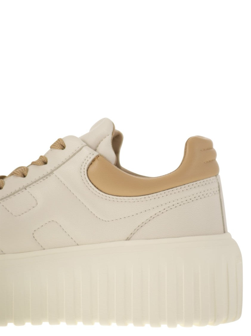 Hogan Nappa Leather H-Stripes Sneakers