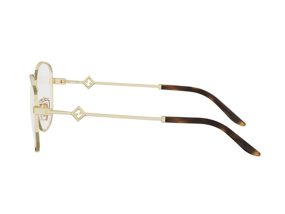Fendi Fe50151u Large Square Metal Eyeglasses
