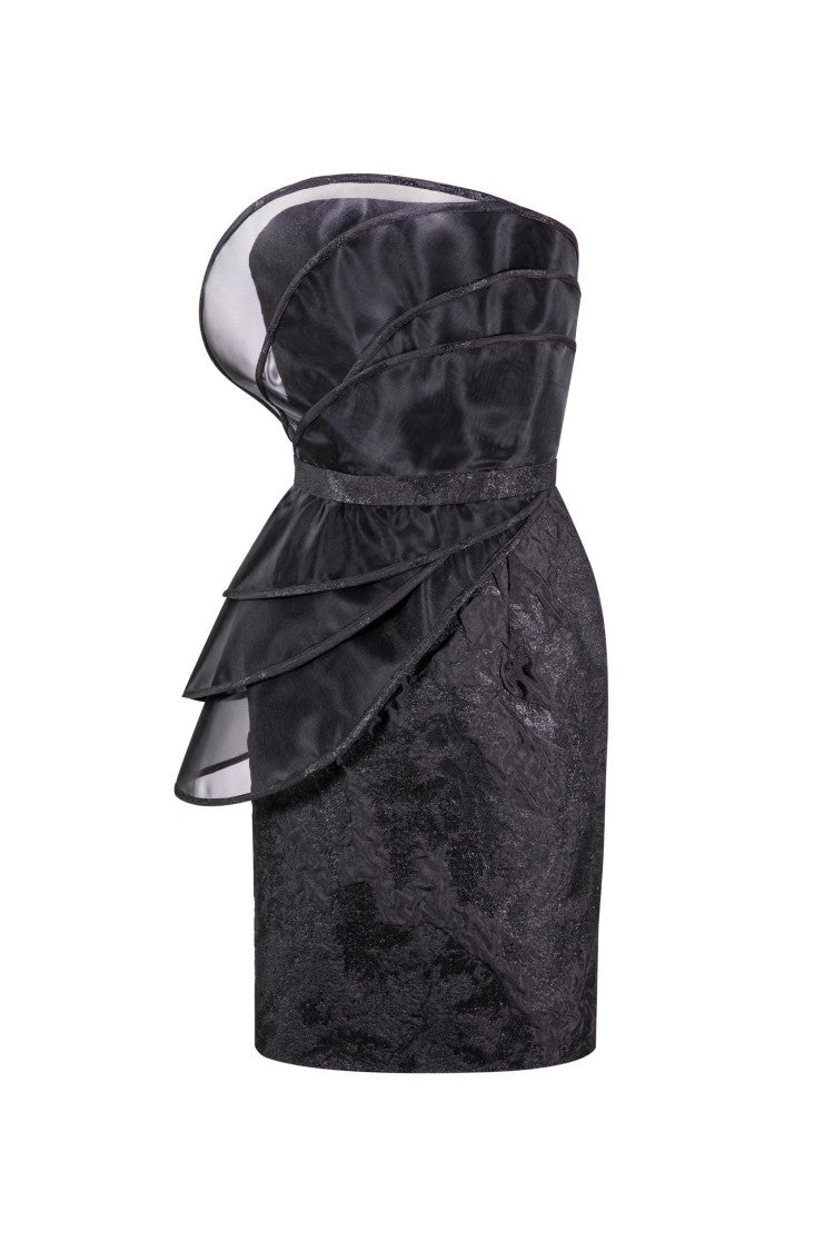 Saiid Kobeisy Brocade Short Dress