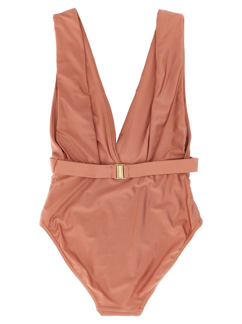 Zimmermann Lucky Plunge Flower' One-Piece Swimsuit