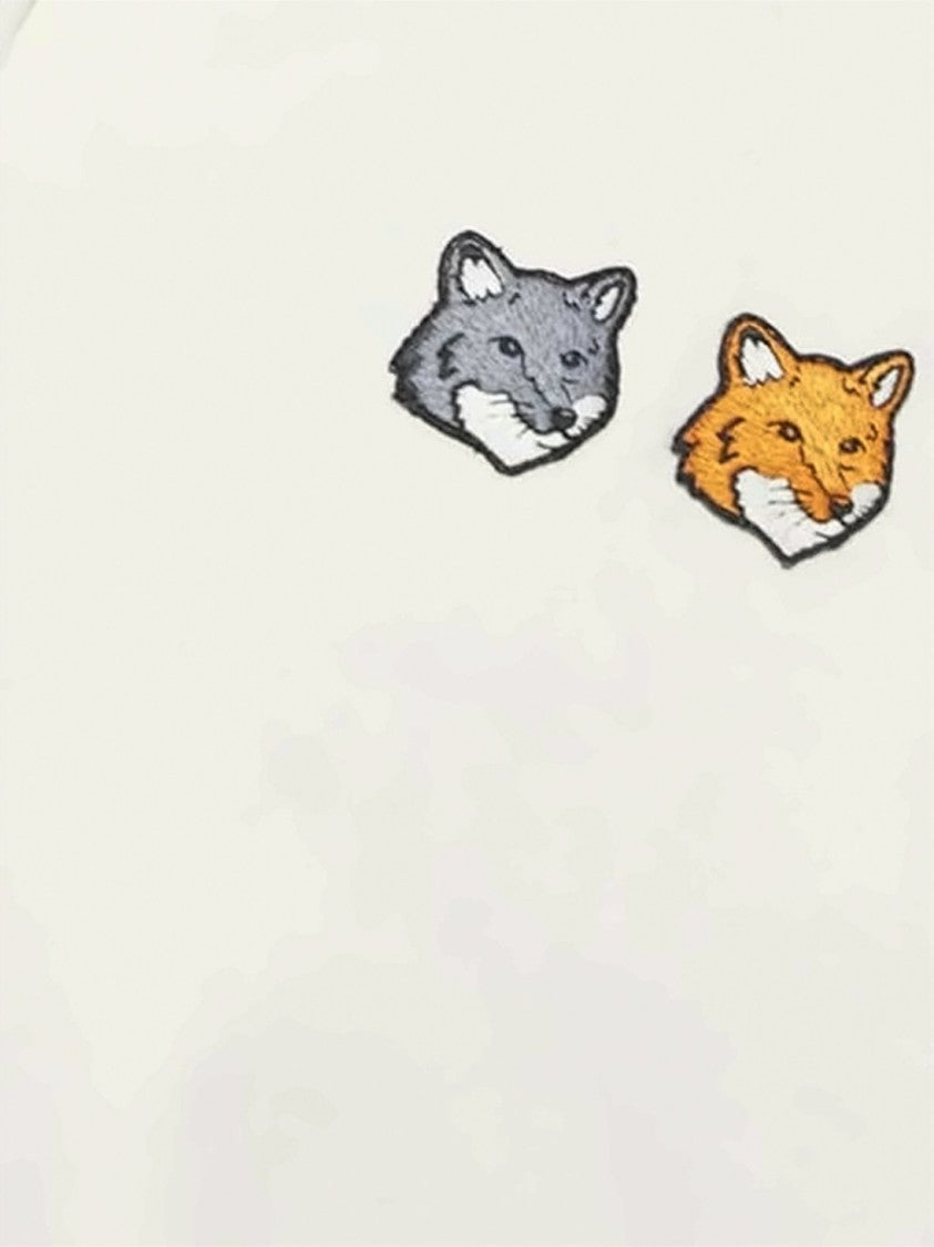 Maison Kitsuné Double Bold Fox Head Half Zip Comfort Sweatshirt