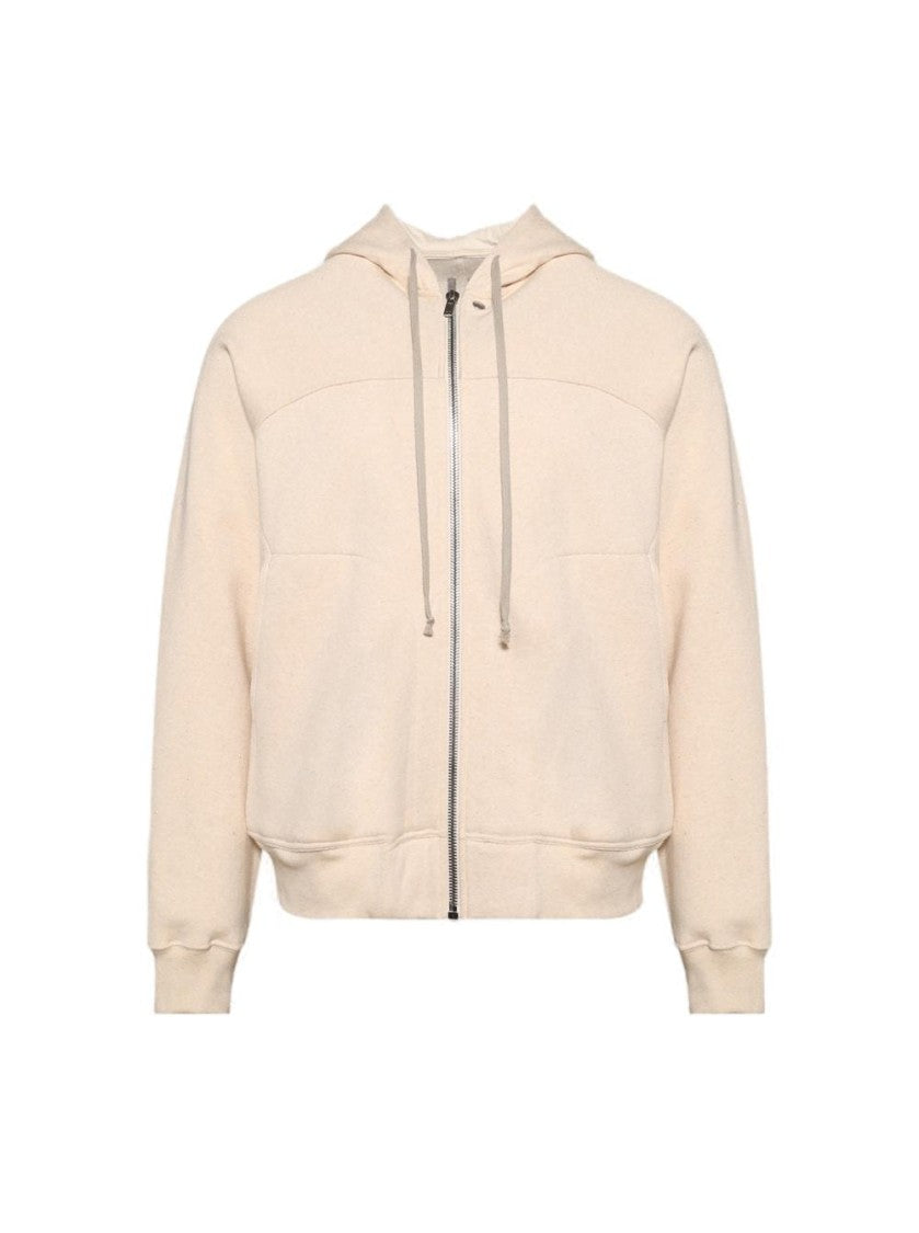 Rick Owens Hooded Cotton Windbreaker With All-Over Paneled Construction