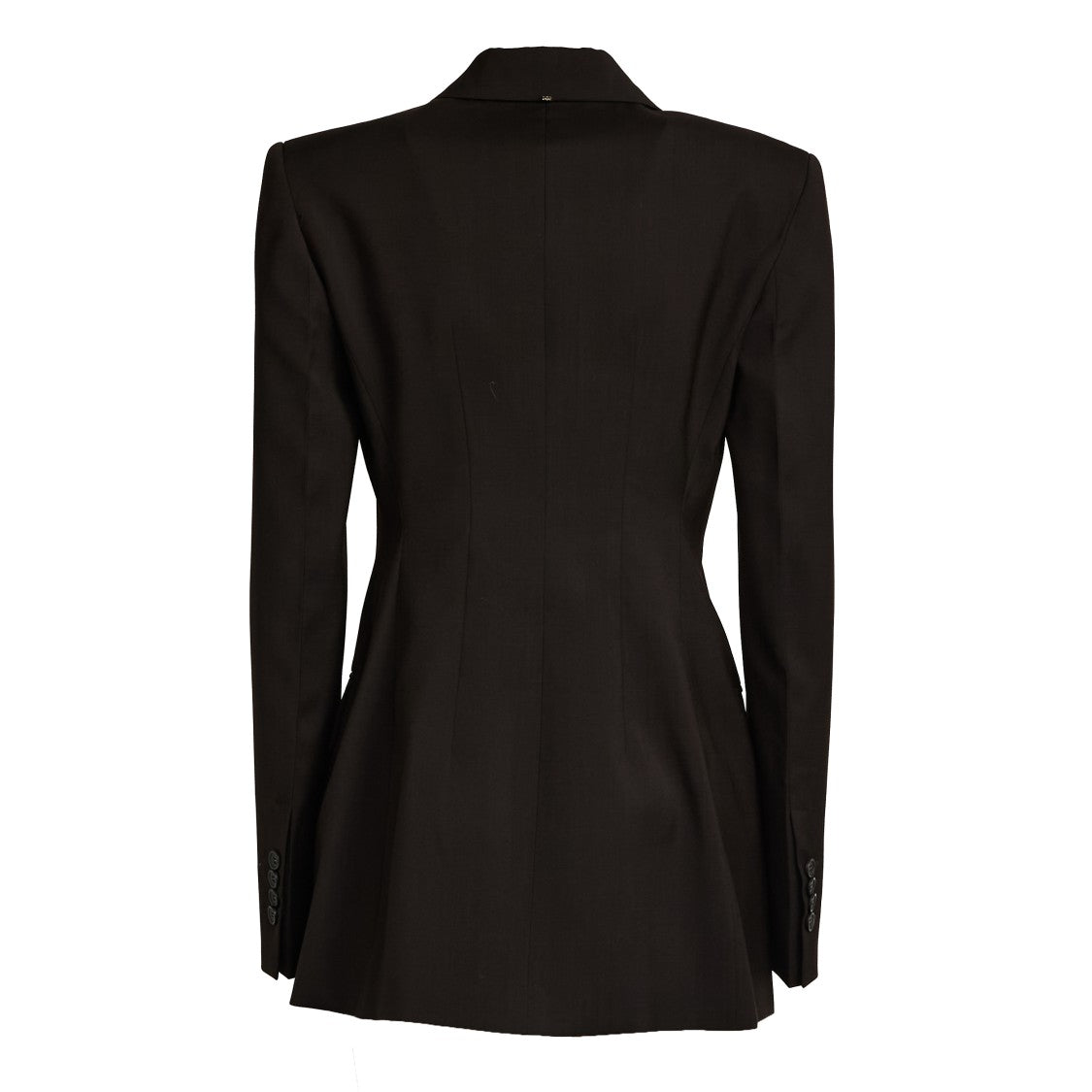 Sportmax Tailored Black Blazer With Notch Lapel And Flap Pockets