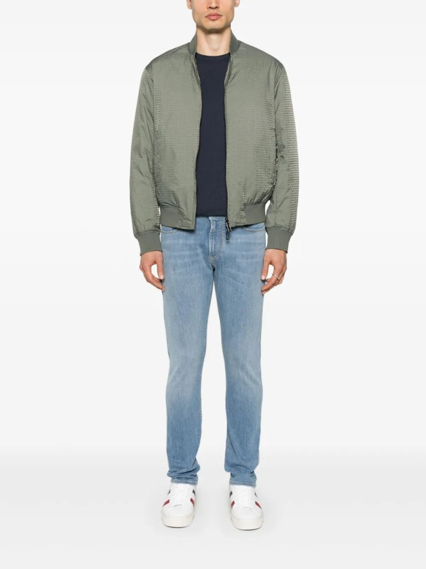 Emporio Armani Five-Pocket Jeans In Light Blue Wash