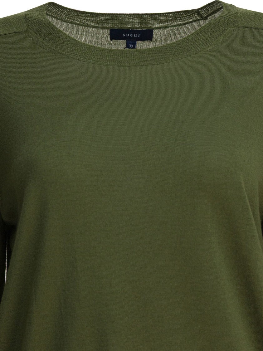 Soeur Straight Cut Merino Wool Sweater